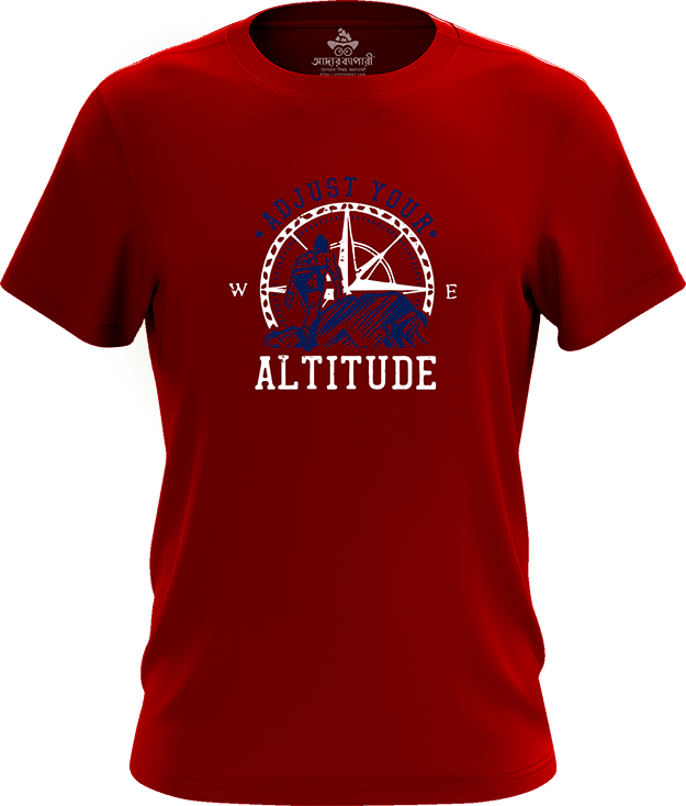 Adjust your altitude cotton tshirt