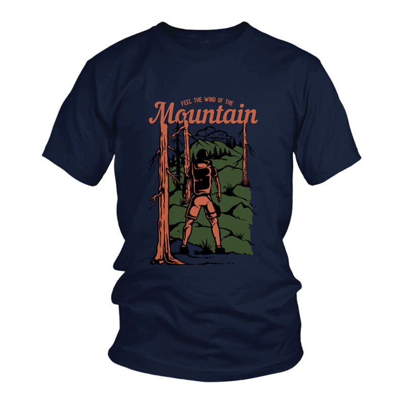 Feel The Wind Of Mountain Travel T-Shirt