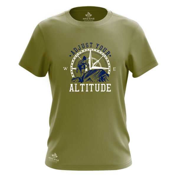 Adjust your altitude hiking cotton tshirt