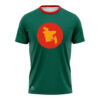 Bangladesh flag sublimation half sleeve jersey tshirt
