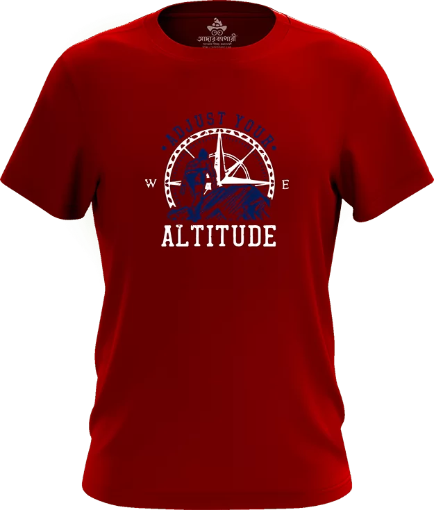 Adjust your altitude cotton tshirt