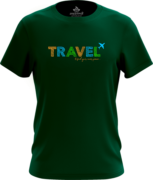 Travel typography cotton tshirt