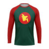 Bangladesh flag 71 Raglan full sleeve sublimation jersey tshirt