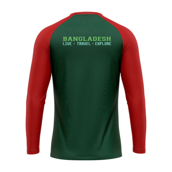 Bangladesh flag 71 Raglan full sleeve sublimation jersey tshirt