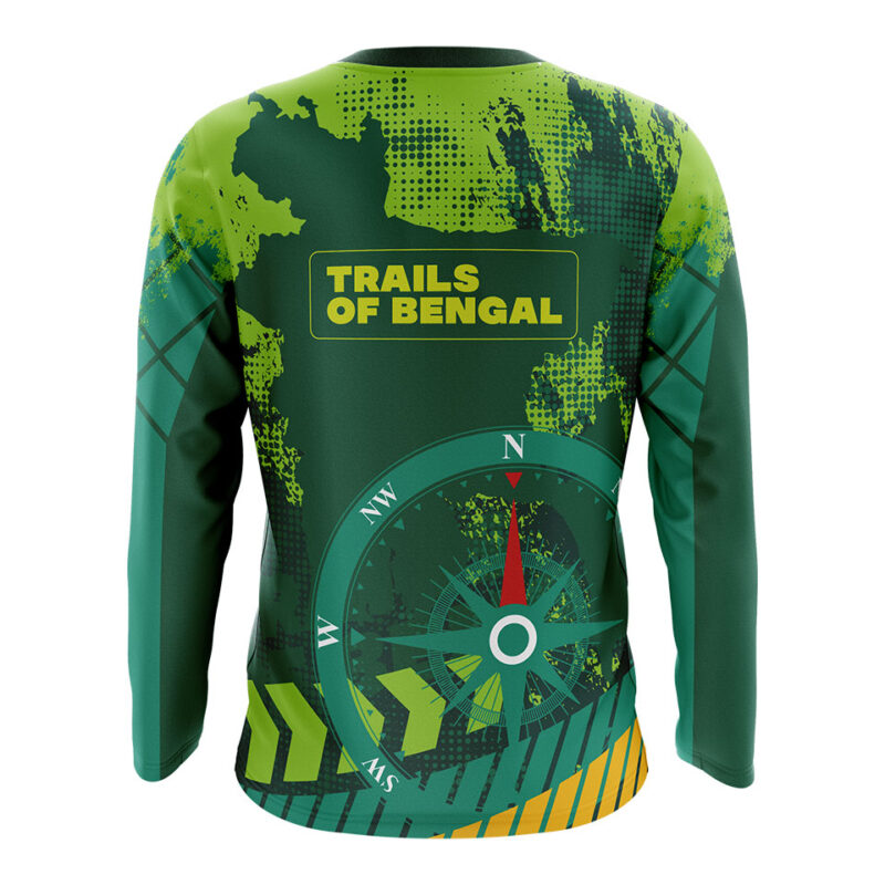 Trails of bengal sublimation travel jersey trekking hiking tshirt